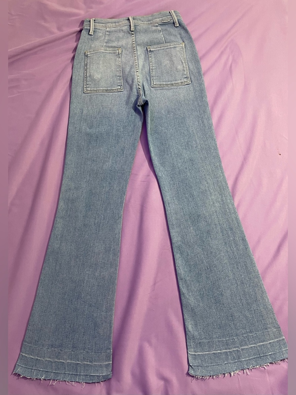 Mother Jeans High Rise Flare Light Wash Jeans 26/29”